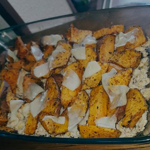Batat (cartof dulce) cu pui